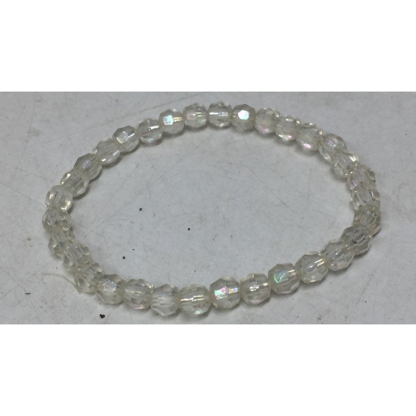 Women's/Girl's Clear Faceted Bead Bracelet