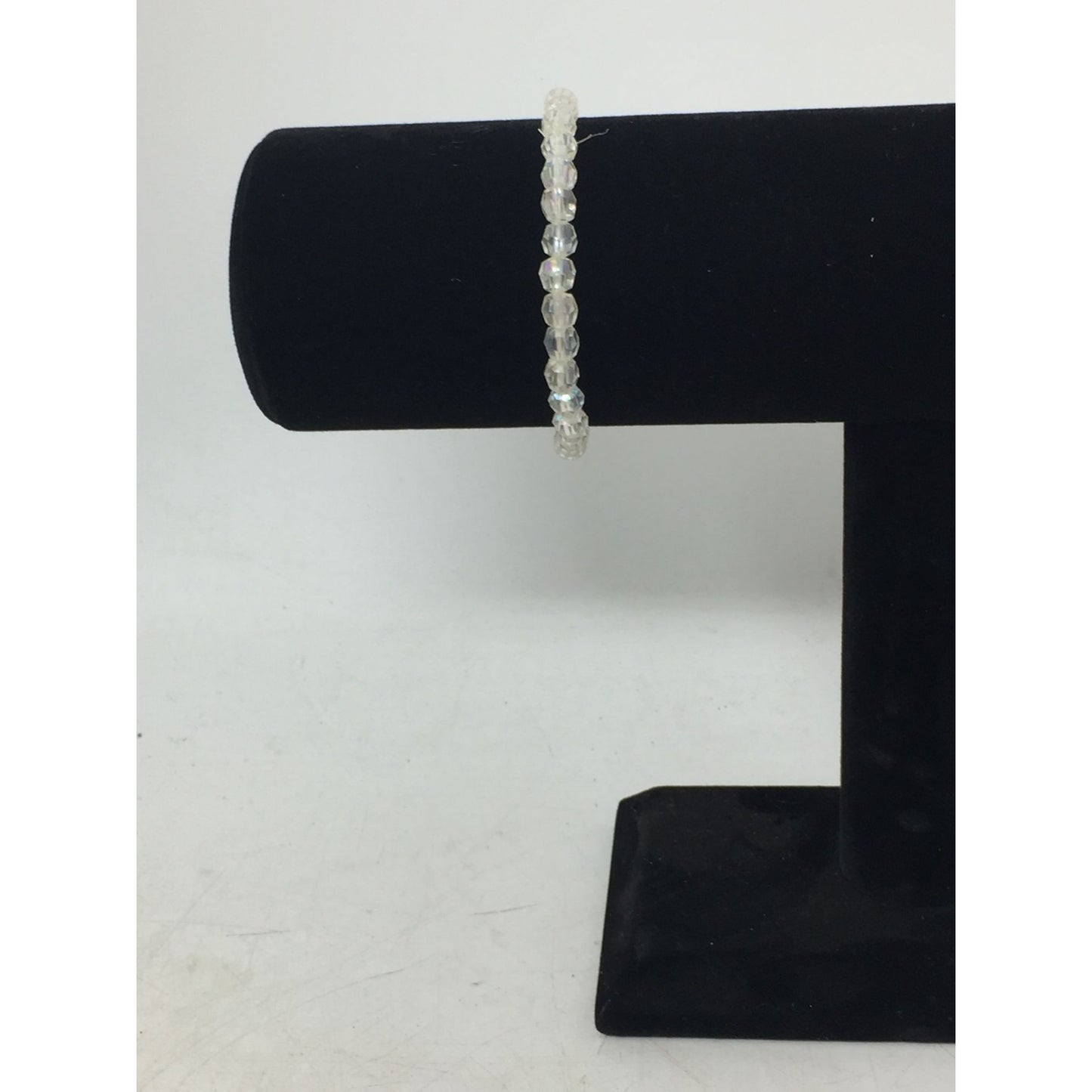 Women's/Girl's Clear Faceted Bead Bracelet