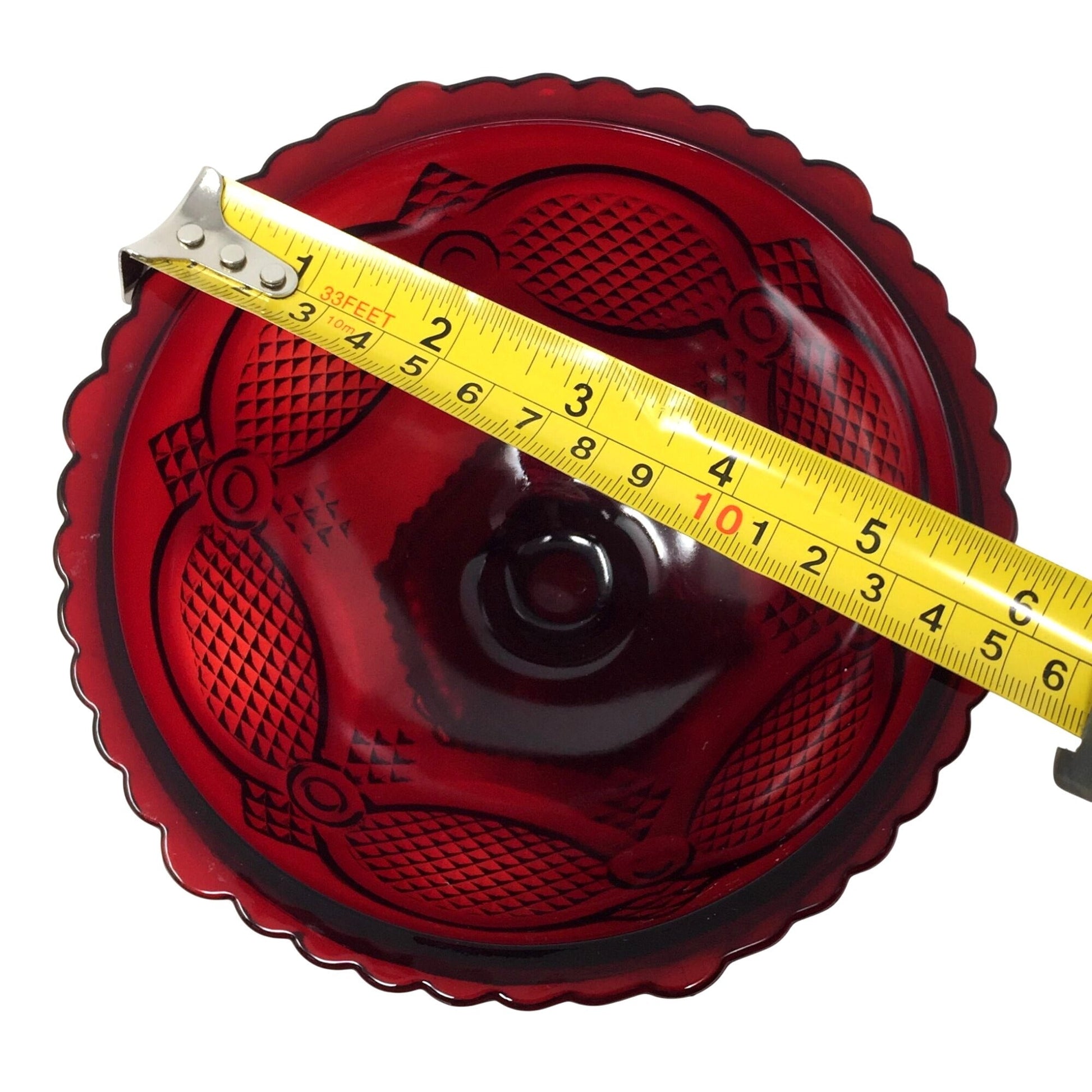 Vintage Avon 1876 Cape Cod Ruby Red Glass Pedestal Candy Dish Bowl (6") A+ Stuff  A+ Stuff Drinking, Dining & More