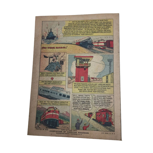 ''Rails Across America'' Vintage Paperback Comic Book - A+ Stuff - Books - A+ Stuff