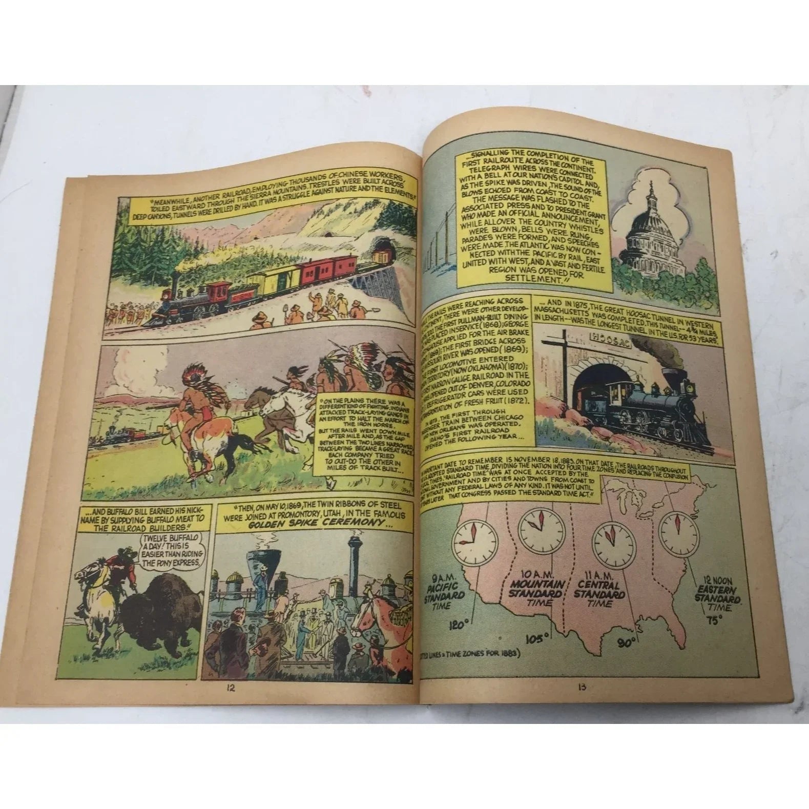 ''Rails Across America'' Vintage Paperback Comic Book - A+ Stuff - Books - A+ Stuff