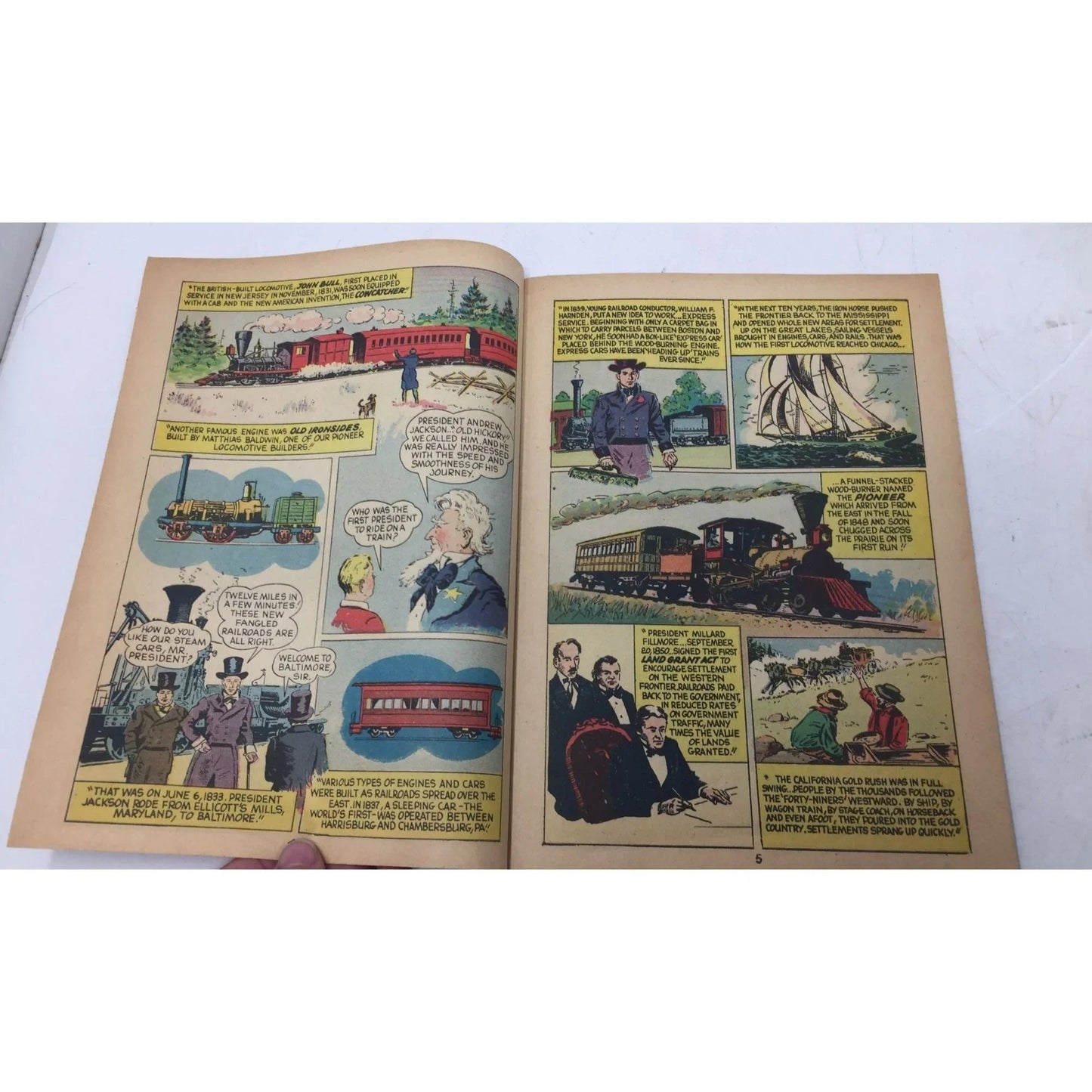 ''Rails Across America'' Vintage Paperback Comic Book - A+ Stuff - Books - A+ Stuff