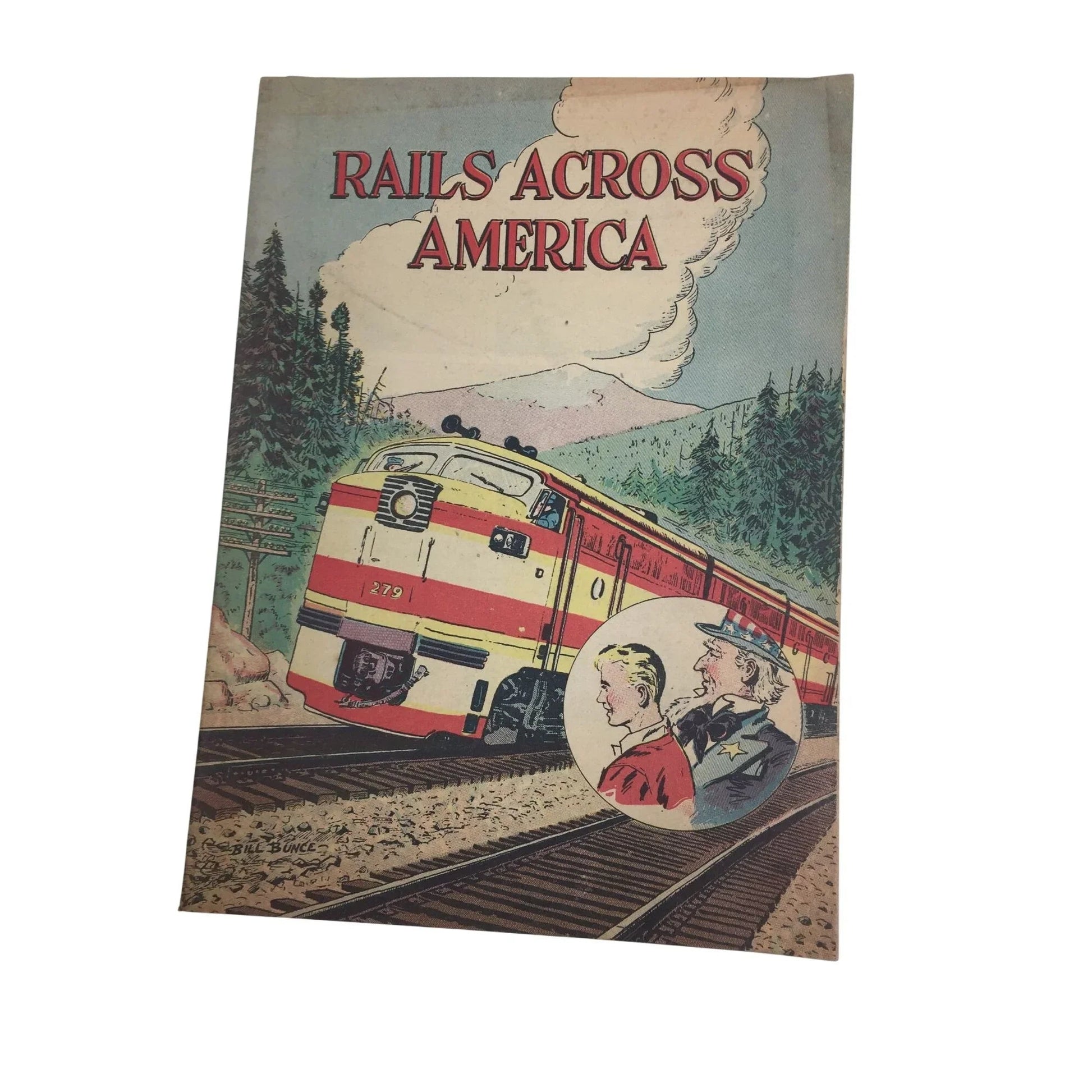 ''Rails Across America'' Vintage Paperback Comic Book - A+ Stuff - Books - A+ Stuff