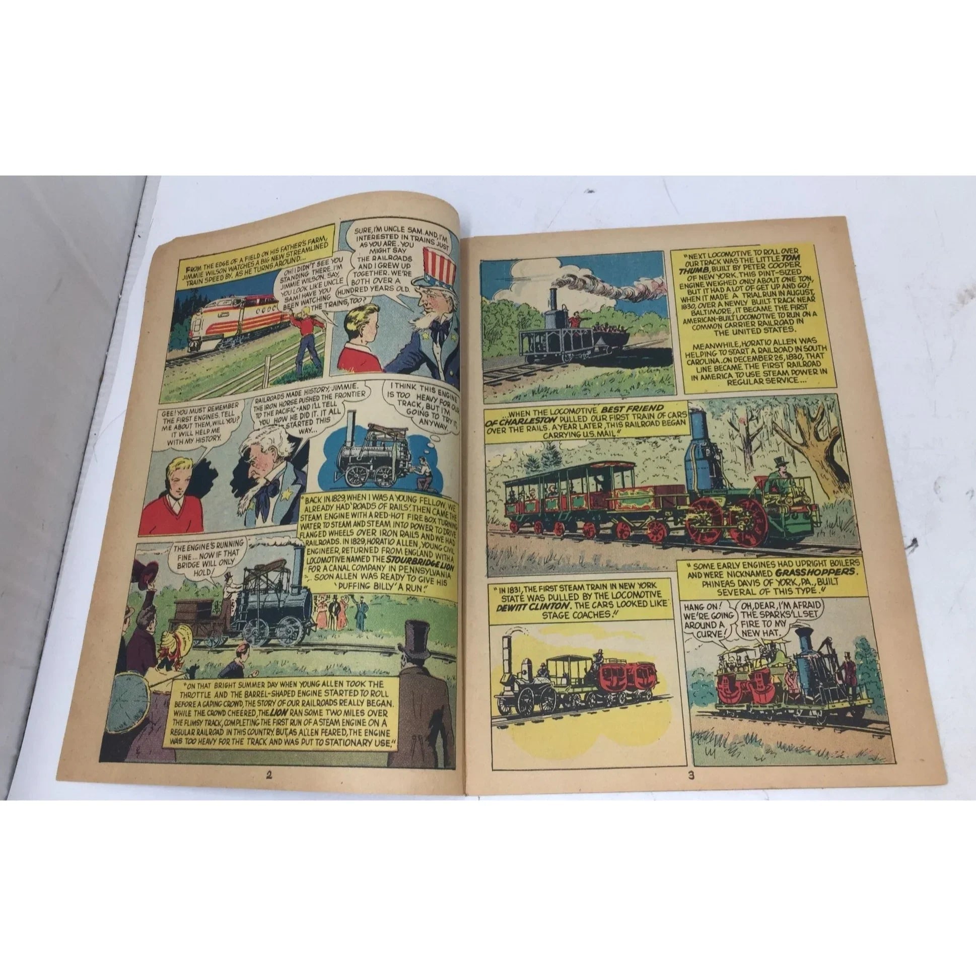 ''Rails Across America'' Vintage Paperback Comic Book - A+ Stuff - Books - A+ Stuff