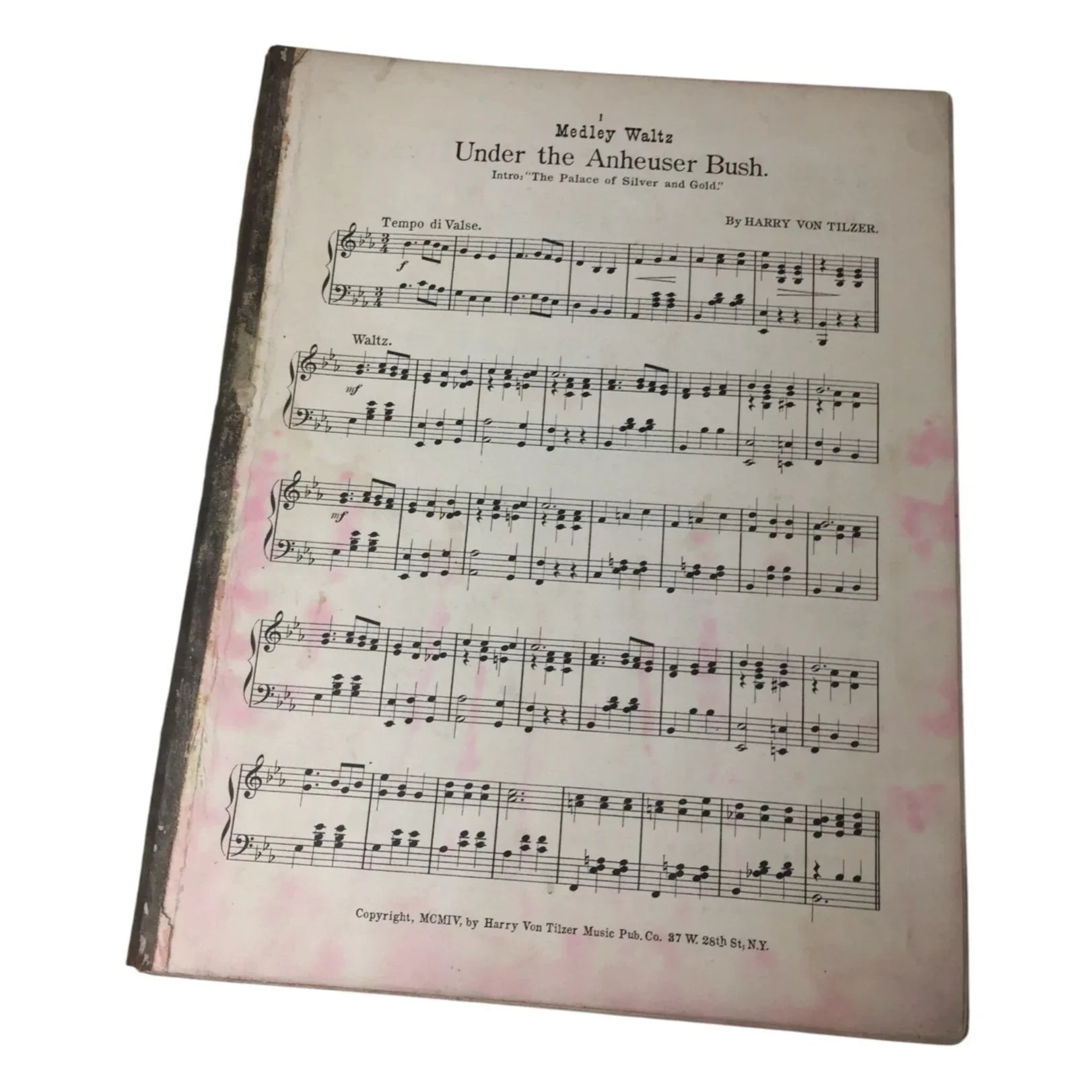 Rare 1904 The Harry Von Tilzer Dance Folio No. 3 Arranged by Alfred Doyle - A+ Stuff - SHEET MUSIC - A+ Stuff