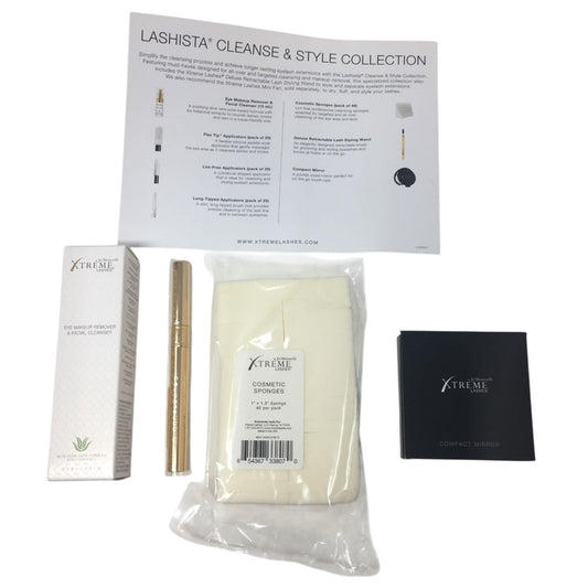 Lashista Cleanse And Style Collection- Mirror, Wand, Makeup Remover & Cleanser, Sponges