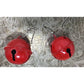 Red Christmas Jingle Bell Earrings with Candy Canes on them - A+ Stuff - Earrings - A+ Stuff