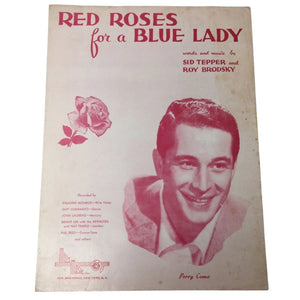 Red Roses For A Blue Lady Sheet Music Vintage 1948