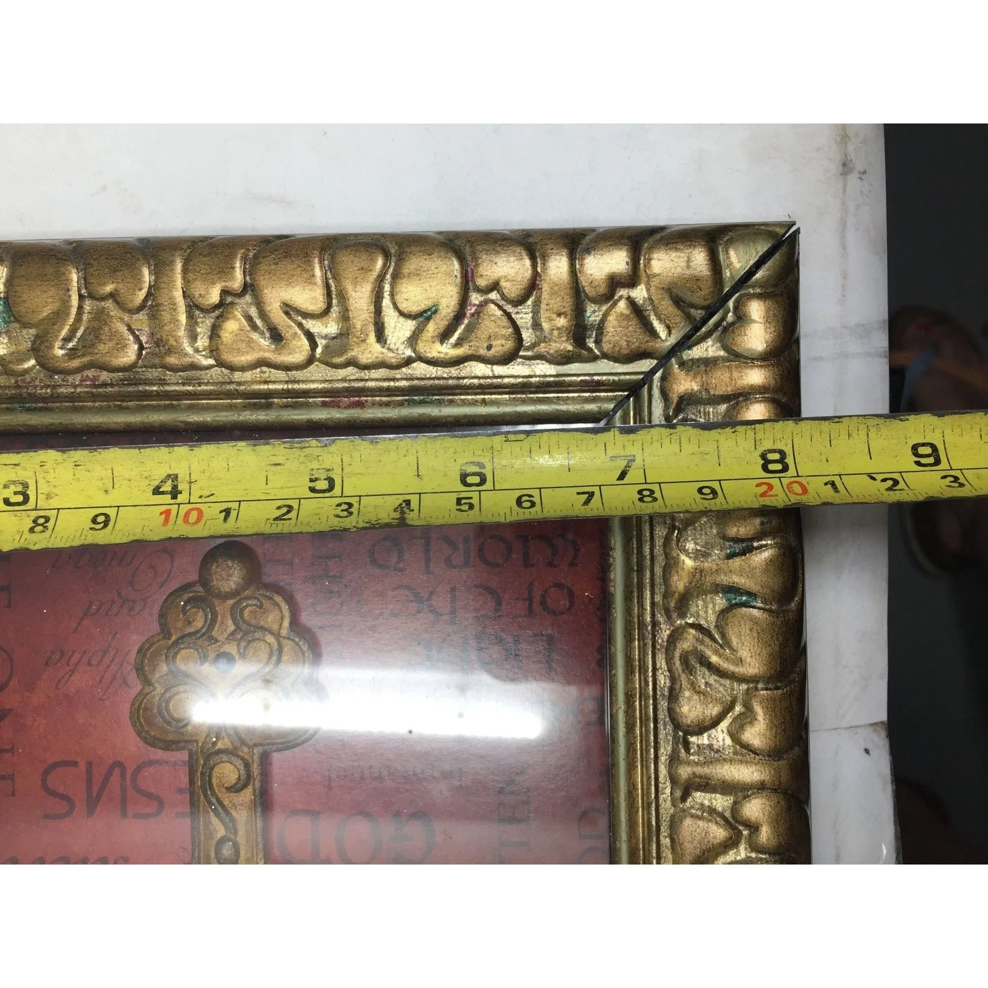 Religious Decorative Framed Wall Decor with Cross - A+ Stuff - Religious Items - A+ Stuff