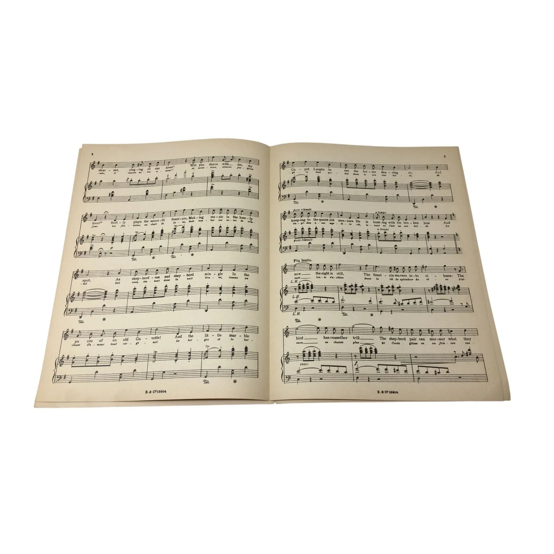 RENDEZ - VOUS Intermezzo Rococo by W Aletter Vintage Sheet Music - A+ Stuff - SHEET MUSIC - A+ Stuff