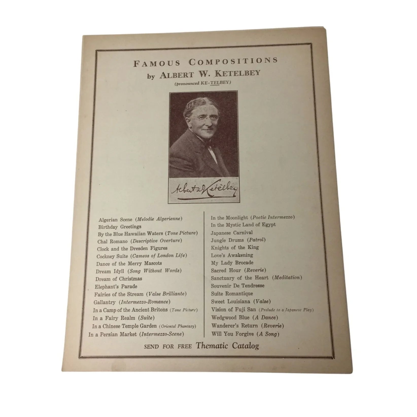 RENDEZ - VOUS Intermezzo Rococo by W Aletter Vintage Sheet Music - A+ Stuff - SHEET MUSIC - A+ Stuff
