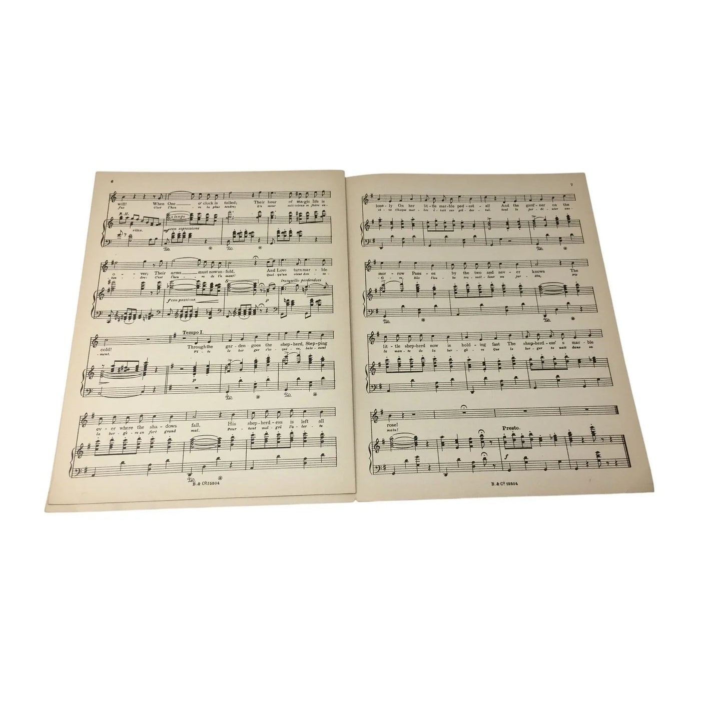 RENDEZ - VOUS Intermezzo Rococo by W Aletter Vintage Sheet Music - A+ Stuff - SHEET MUSIC - A+ Stuff
