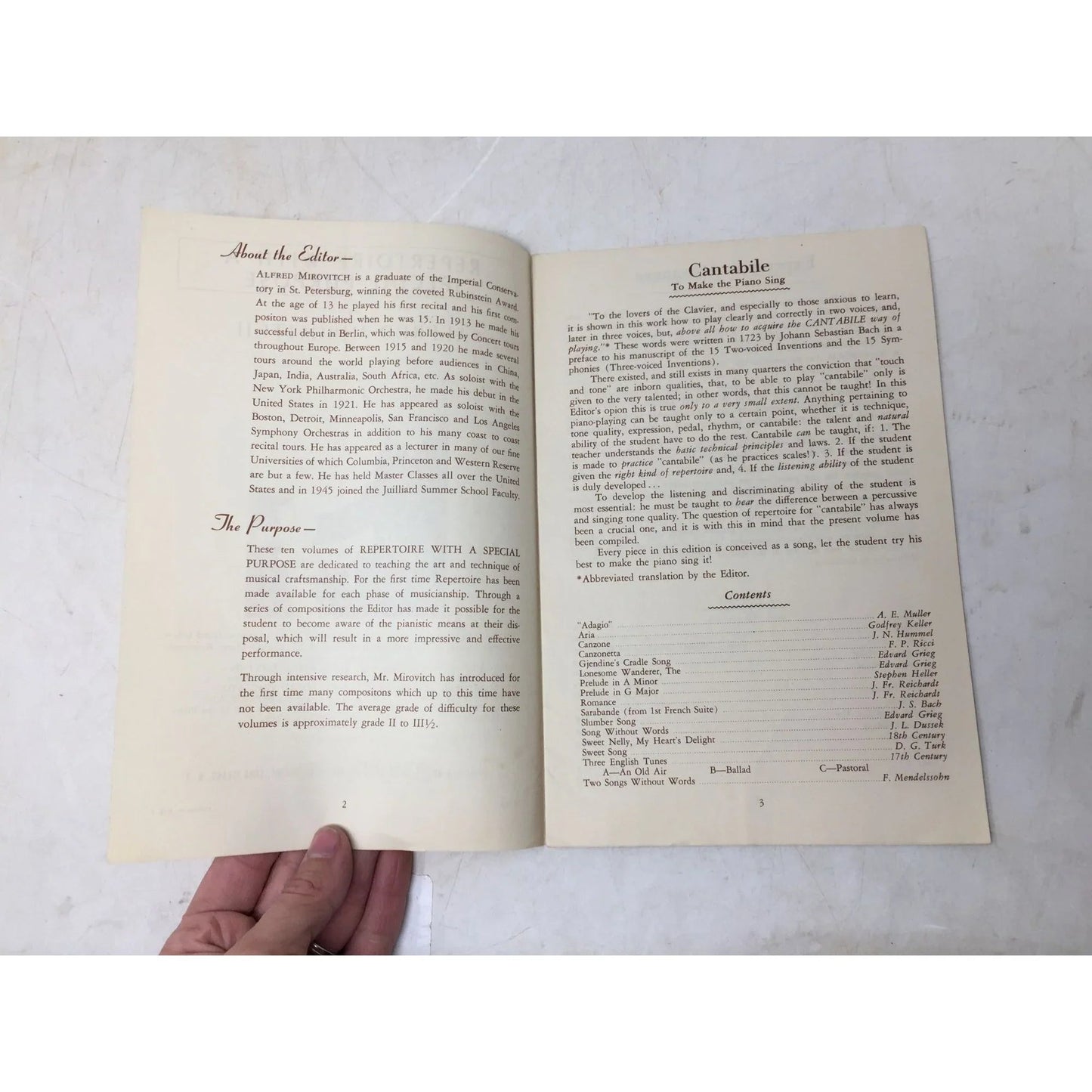 "Repertoire with a Special Purpose" by Alfred Mirovitch - A+ Stuff - Books - A+ Stuff