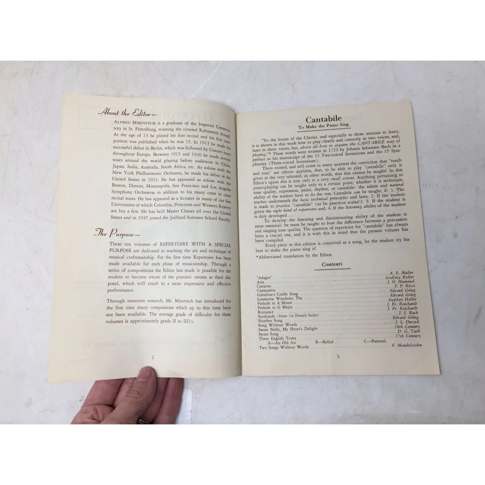 "Repertoire with a Special Purpose" by Alfred Mirovitch - A+ Stuff - Books - A+ Stuff