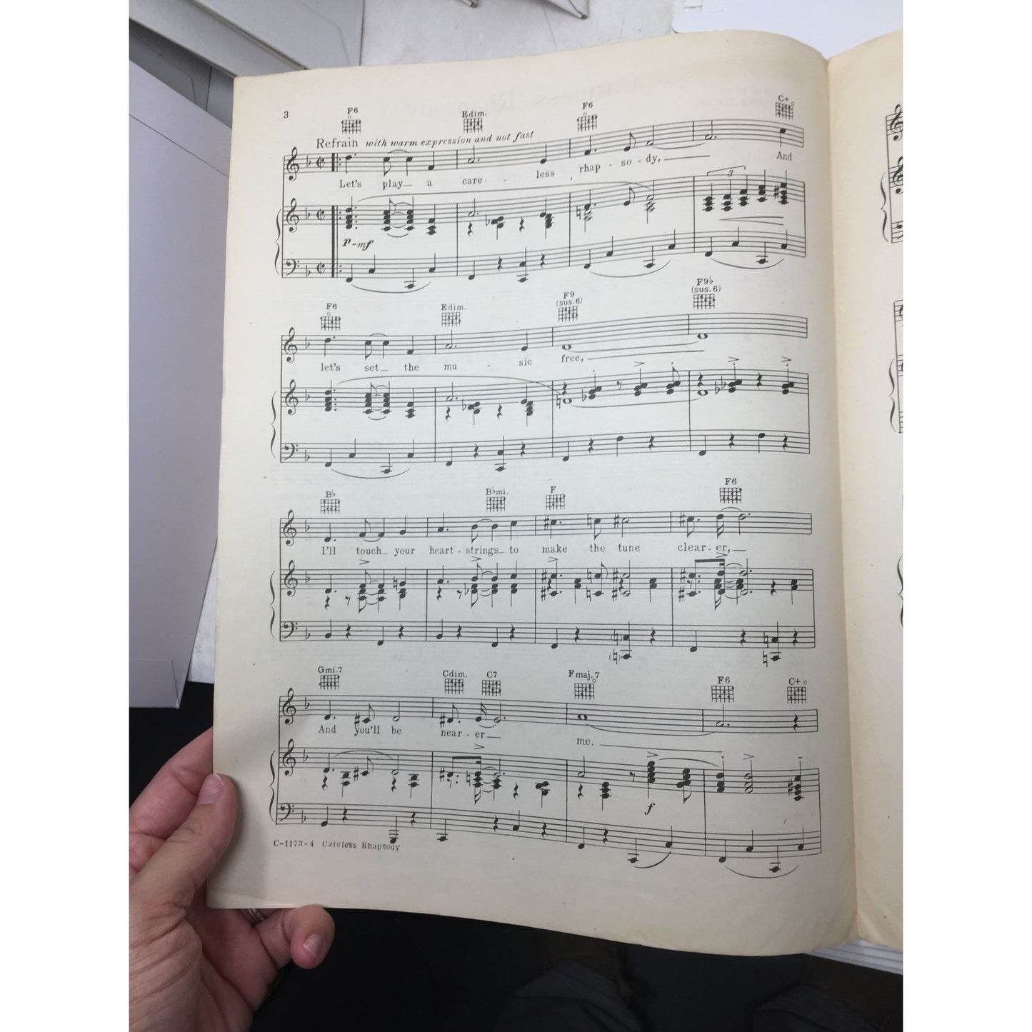 "Careless Rhapsody" by Lorenz Hart and Richard Rodgers