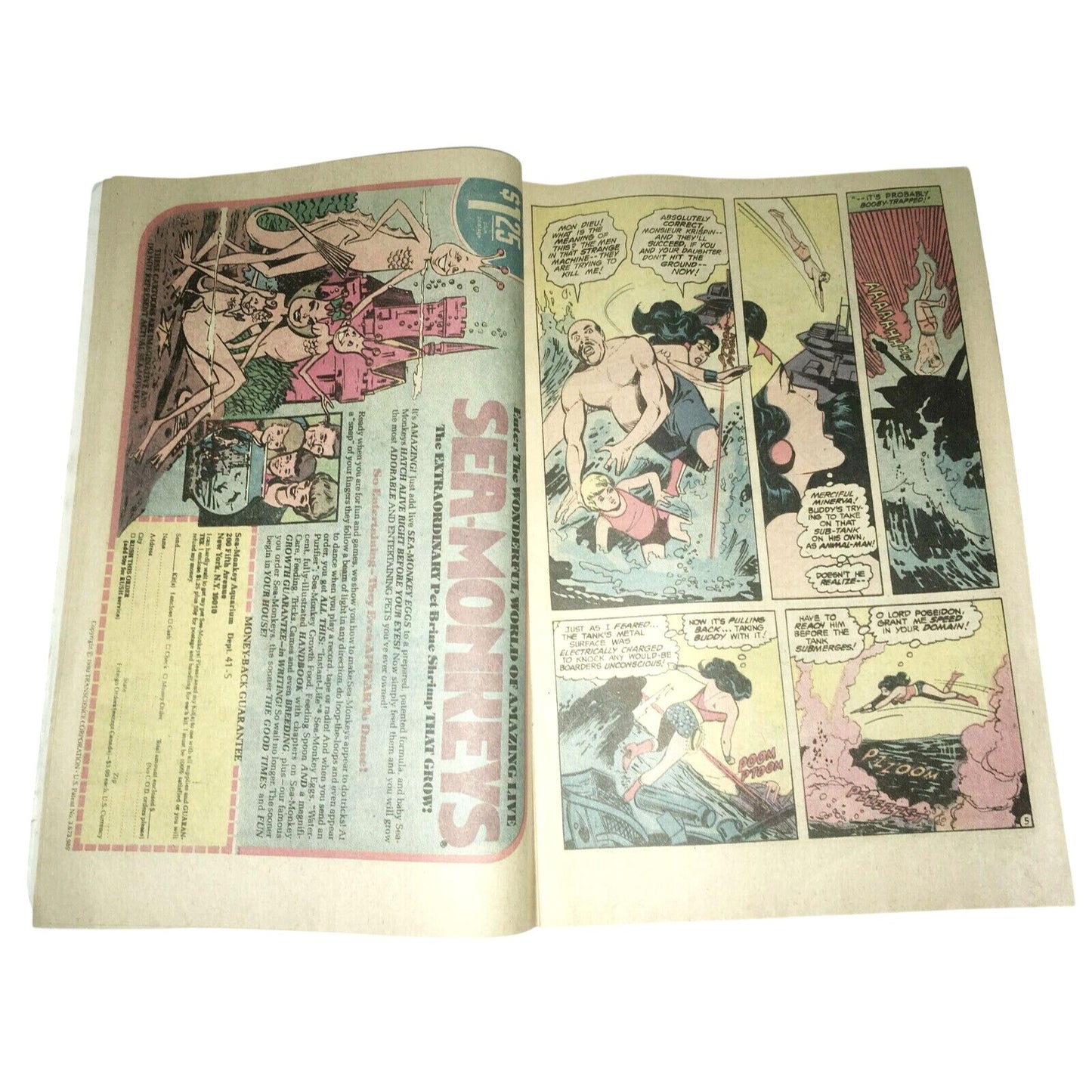 WONDER WOMAN # 268 June 1980 - DC Comics - "Drowning Animal-Man"