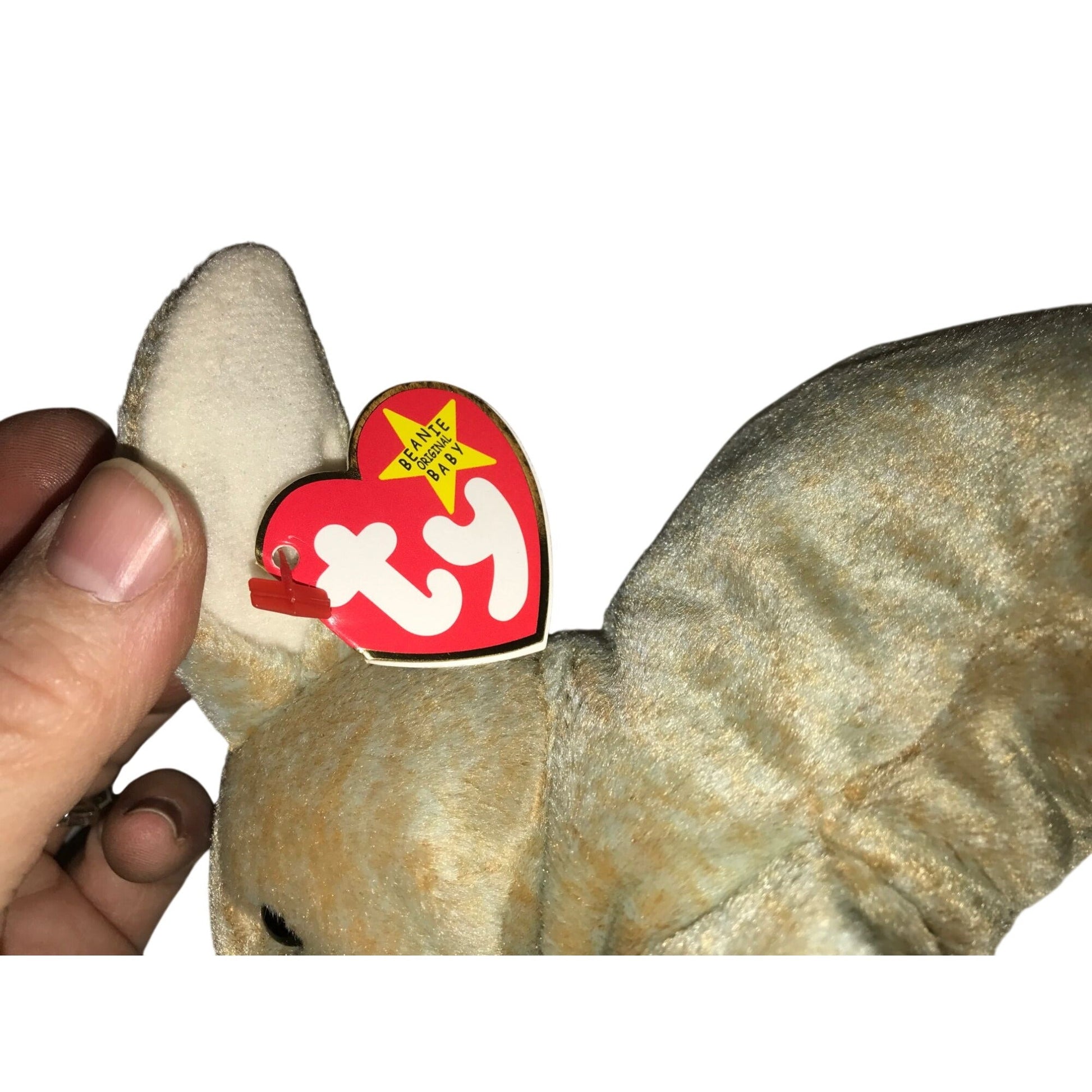 Vintage 1999 Nibbly the Rabbit Beanie Baby TY Beanie Baby  A+ Stuff Plush Toys / Stuffed Animals