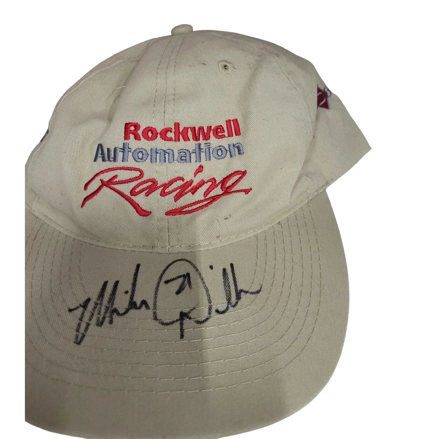 Rockwell Automation Racing Cooler Bag & 2 Autographed Baseball Cap Hats - Rockwell Automation Racing - Sports Collectibles - A+ Stuff