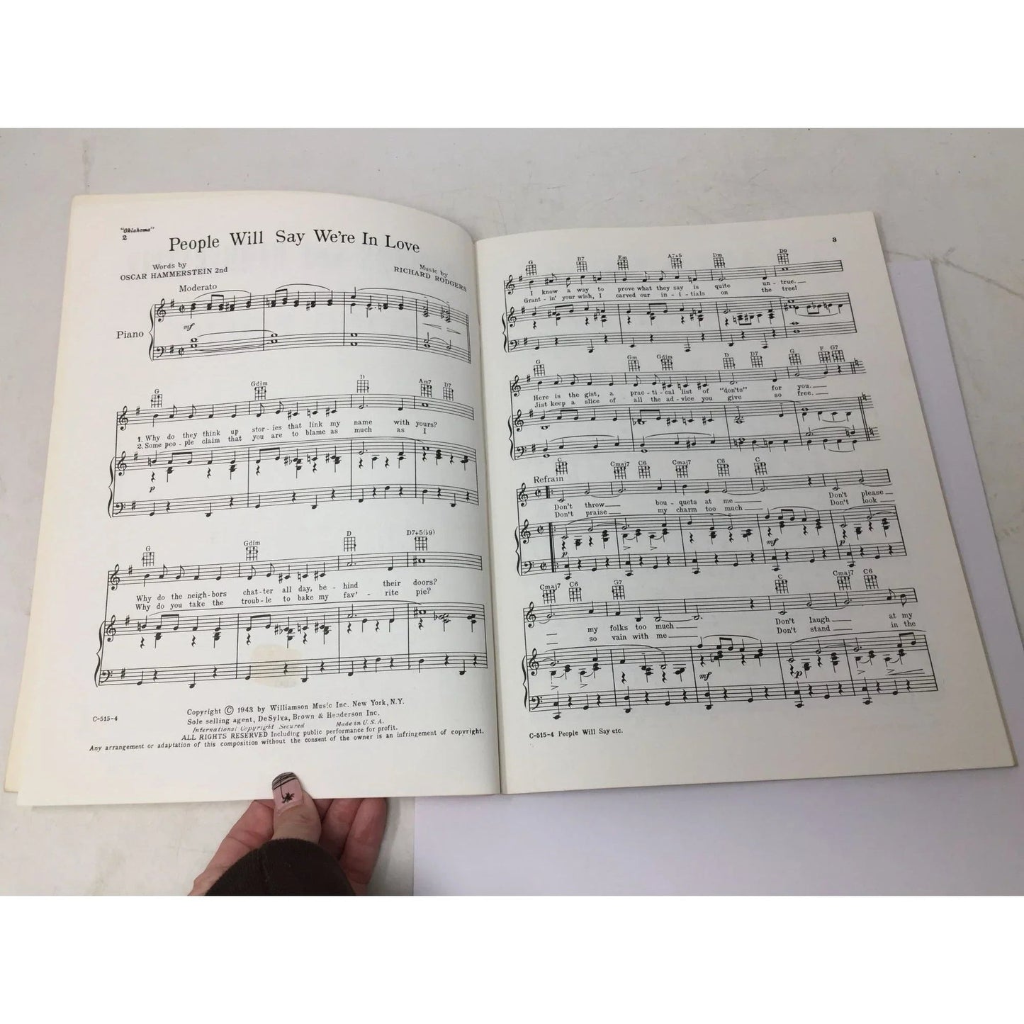 ''RODGERS AND HAMMERSTEIN SONG ALBUM'' Sheet Music Book - A+ Stuff - SHEET MUSIC - A+ Stuff