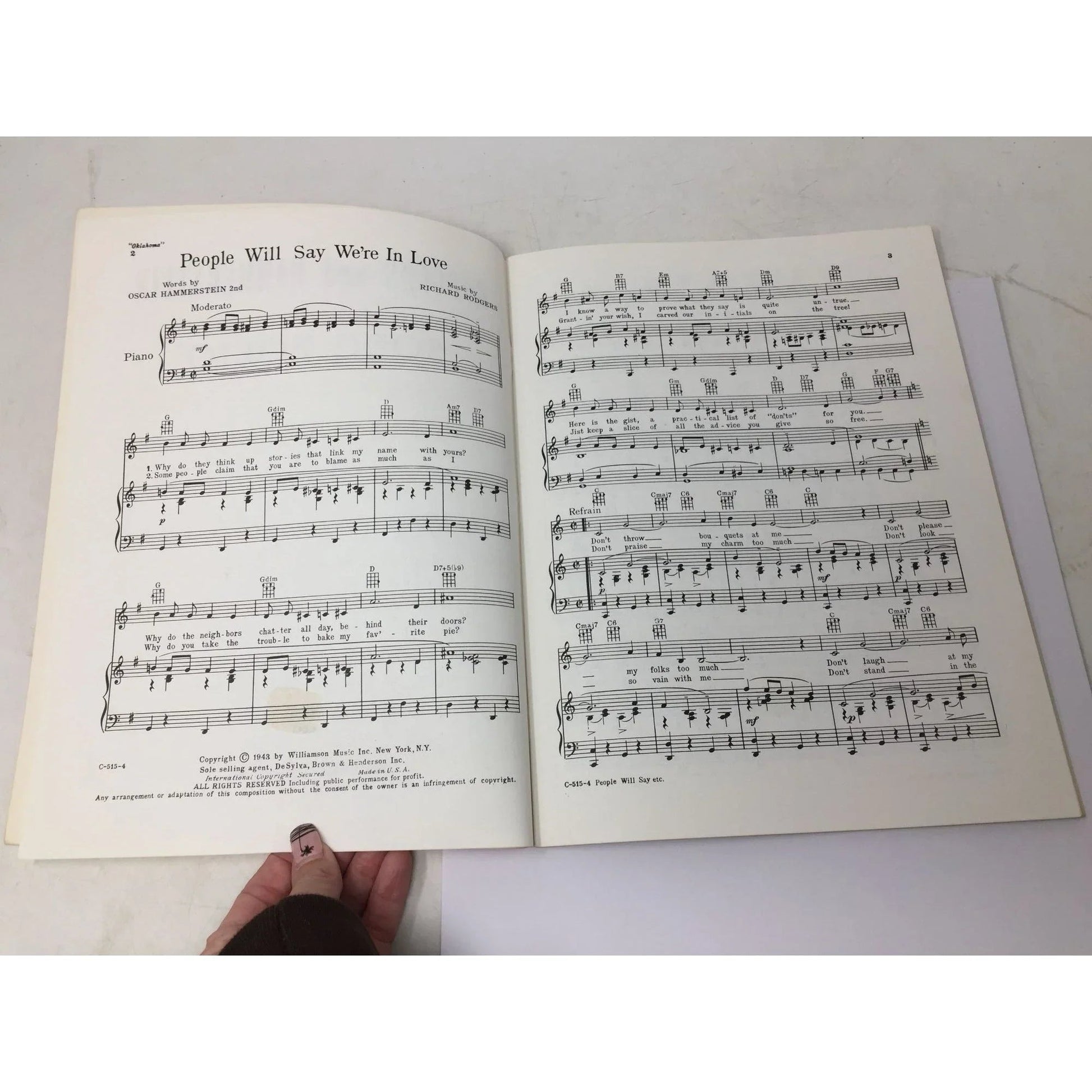 ''RODGERS AND HAMMERSTEIN SONG ALBUM'' Sheet Music Book - A+ Stuff - SHEET MUSIC - A+ Stuff
