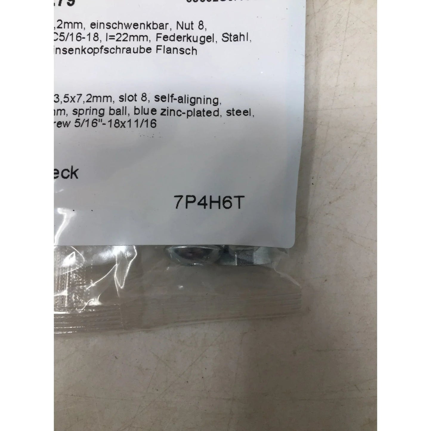 Roll - in T - Slot nut, 13,5x7mm, UNC 5/16 - 18, I=22mm - 09602U5/16S04 - McMaster - Carr - Tools - A+ Stuff