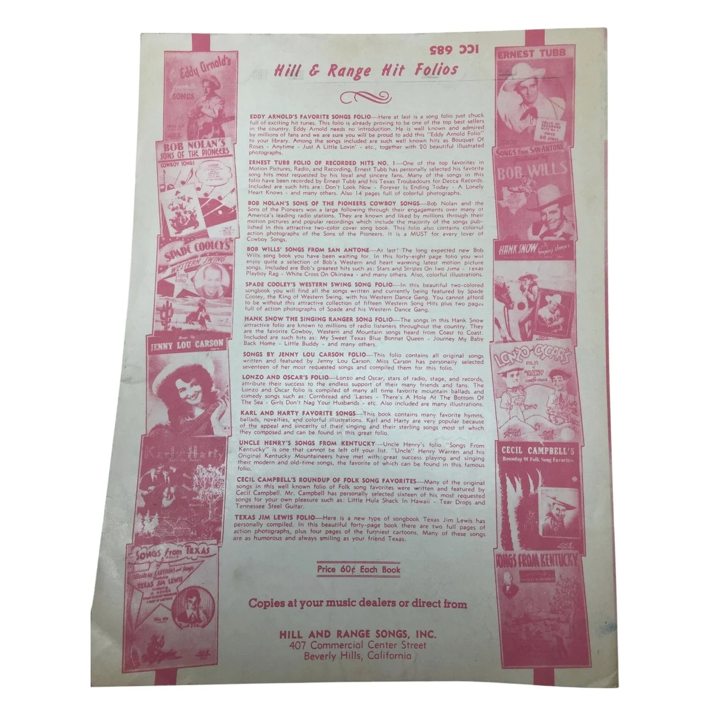 Room Full Of Roses 1949 Vintage Sheet Music by Tim Spencer - A+ Stuff - SHEET MUSIC - A+ Stuff