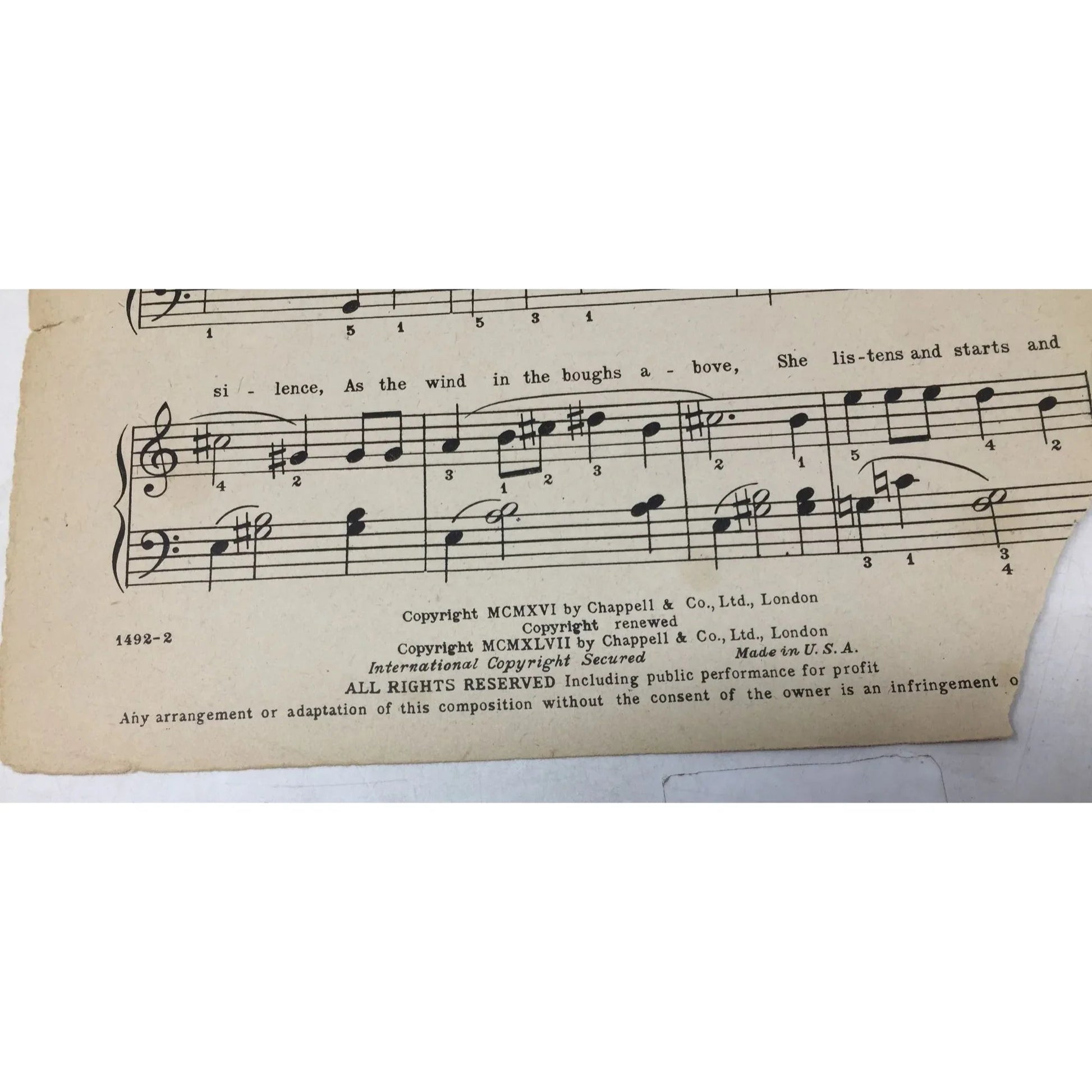 ''Roses Of Picardy'' by Hadyn Wood/Fred E Weatherly Vintage Sheet Music - A+ Stuff - sheet music - A+ Stuff
