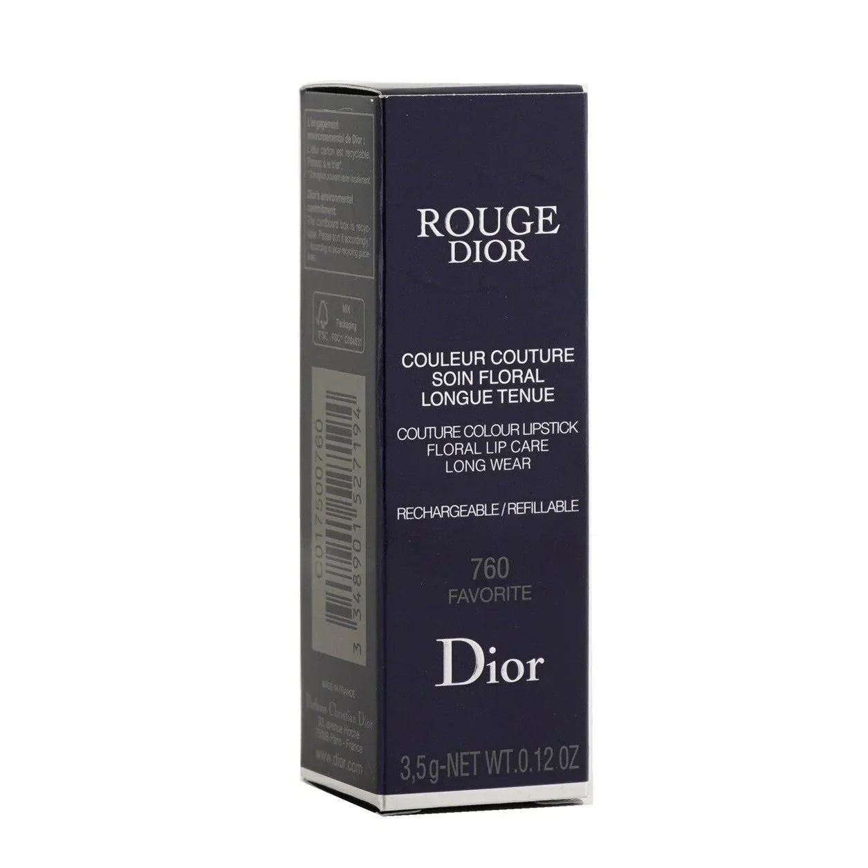Rouge Dior Refillable Lipstick - FAVORITE 760 in Velvet Finish - Christian Dior - Make up - A+ Stuff