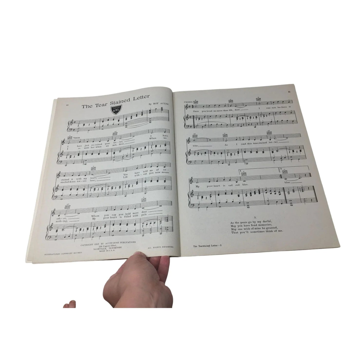 ''Roy Acuff and his Smoky Mountain Songs'' Vintage sheet music - A+ Stuff - SHEET MUSIC - A+ Stuff