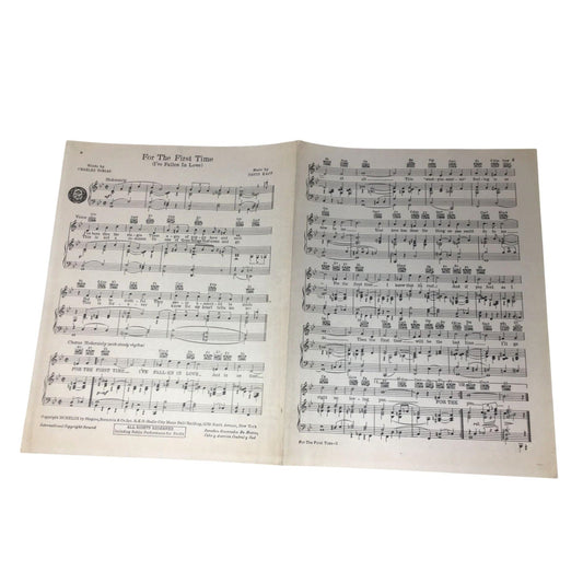 Original 1943 Sheet Music for the Song "For The First Time (I've Fallen In Love)." unbranded  A+ Stuff Sheet Music