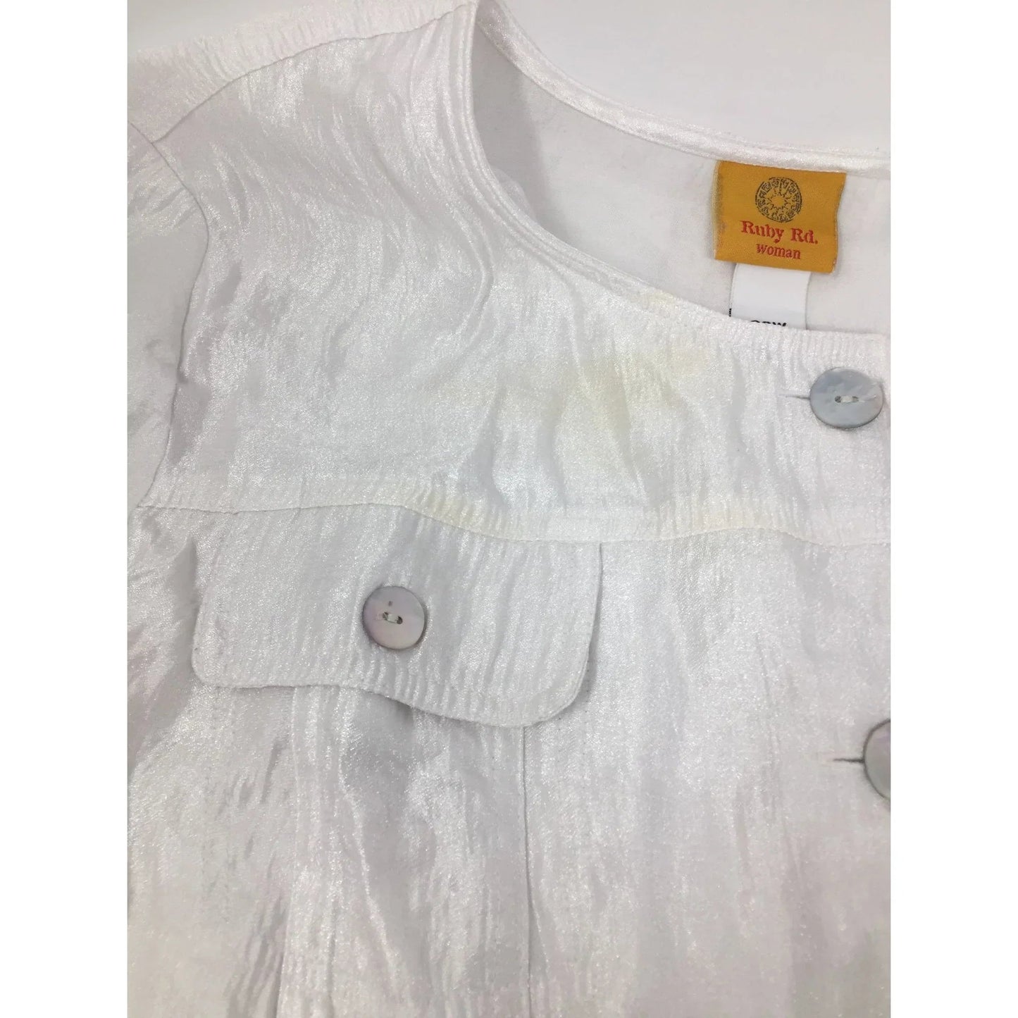 ''Ruby Rd Woman'' Size 22W Long Sleeved White Button Down Dressy Shirt - ruby rd - Shirts & Tops - A+ Stuff