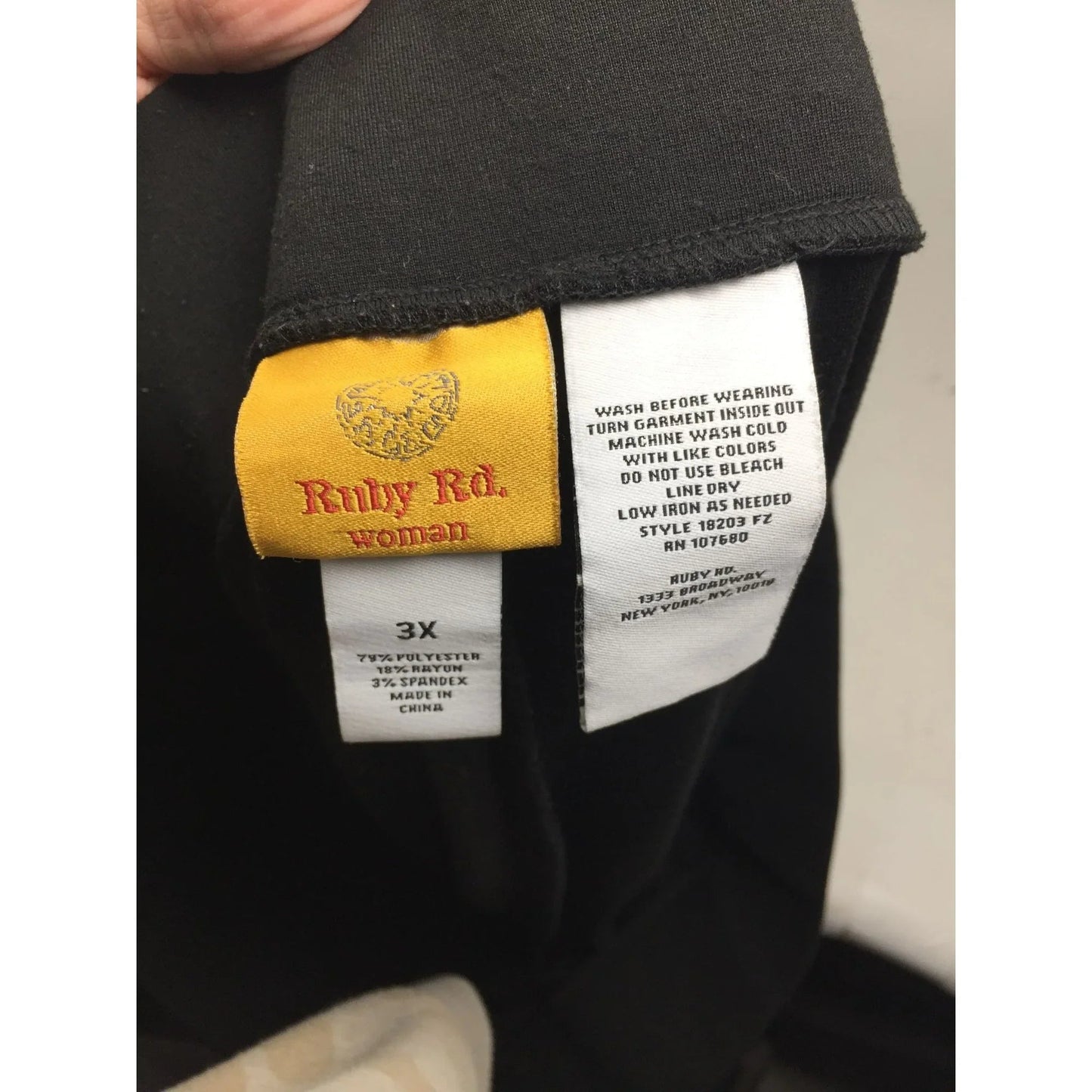 Ruby Rd Womens Black Pants Size 3X - RUBY RD - Pants - A+ Stuff