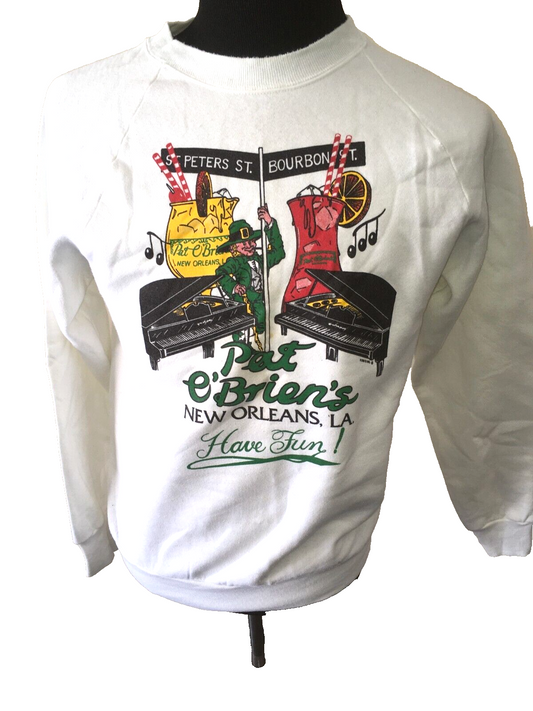 Fruit of the Loom Sweatshirt Size Large Pat O' Brian's New Orleans, LA have fun!- Unisex