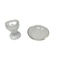 Vintage Clear Glass Eye Wash Cup and Small Round Plate