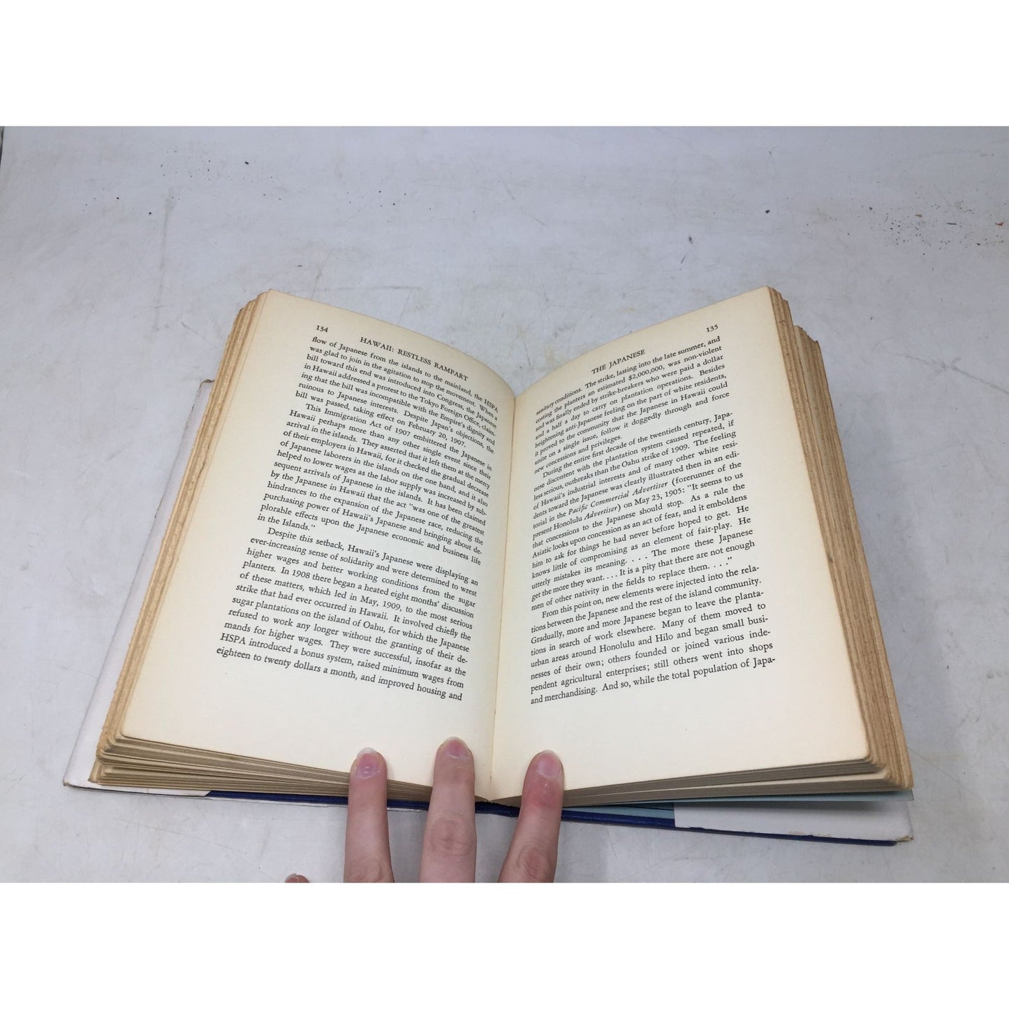 vintage book titled "Hawaii: Restless Rampart" by Joseph Barber, Jr., unbranded  A+ Stuff Books