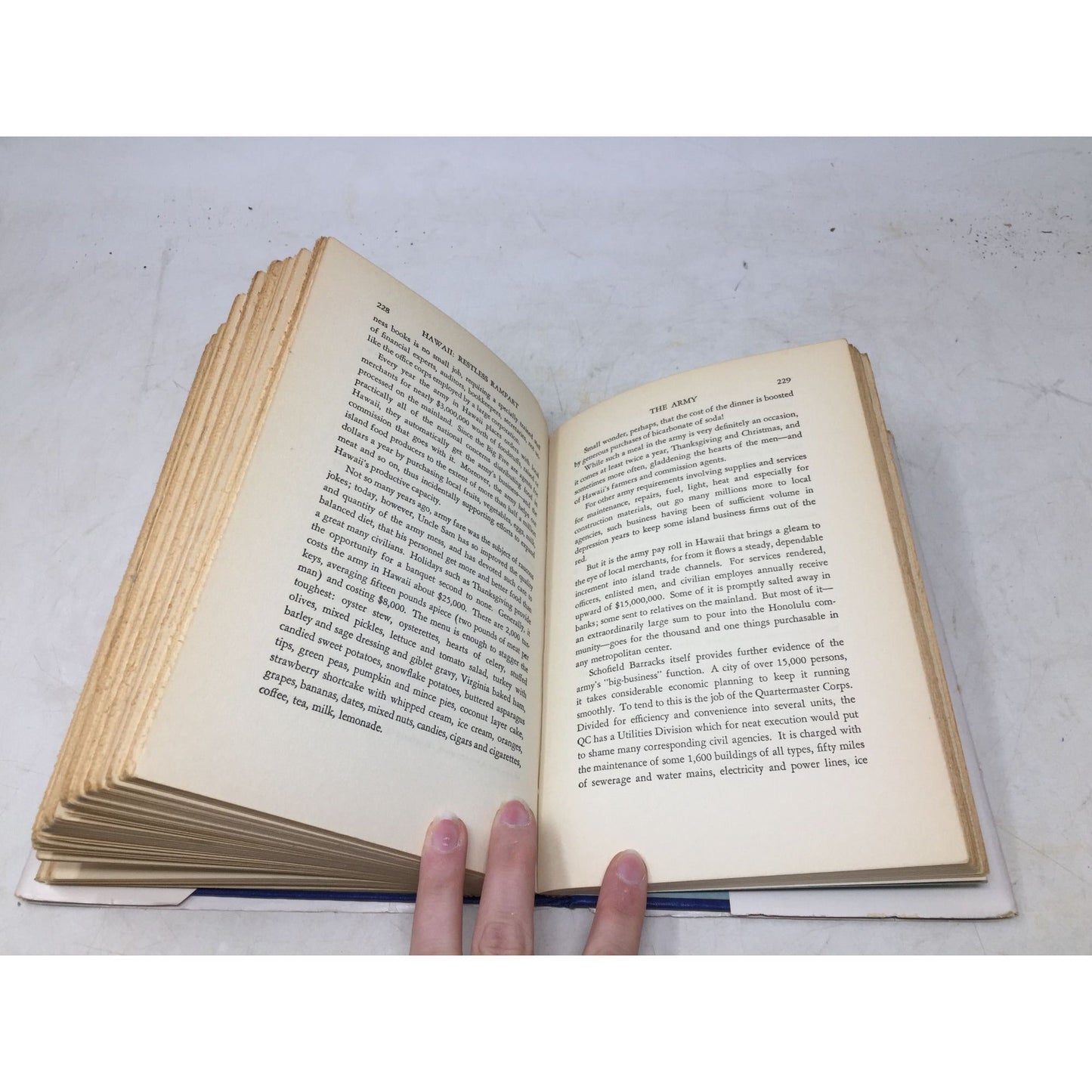 vintage book titled "Hawaii: Restless Rampart" by Joseph Barber, Jr., unbranded  A+ Stuff Books