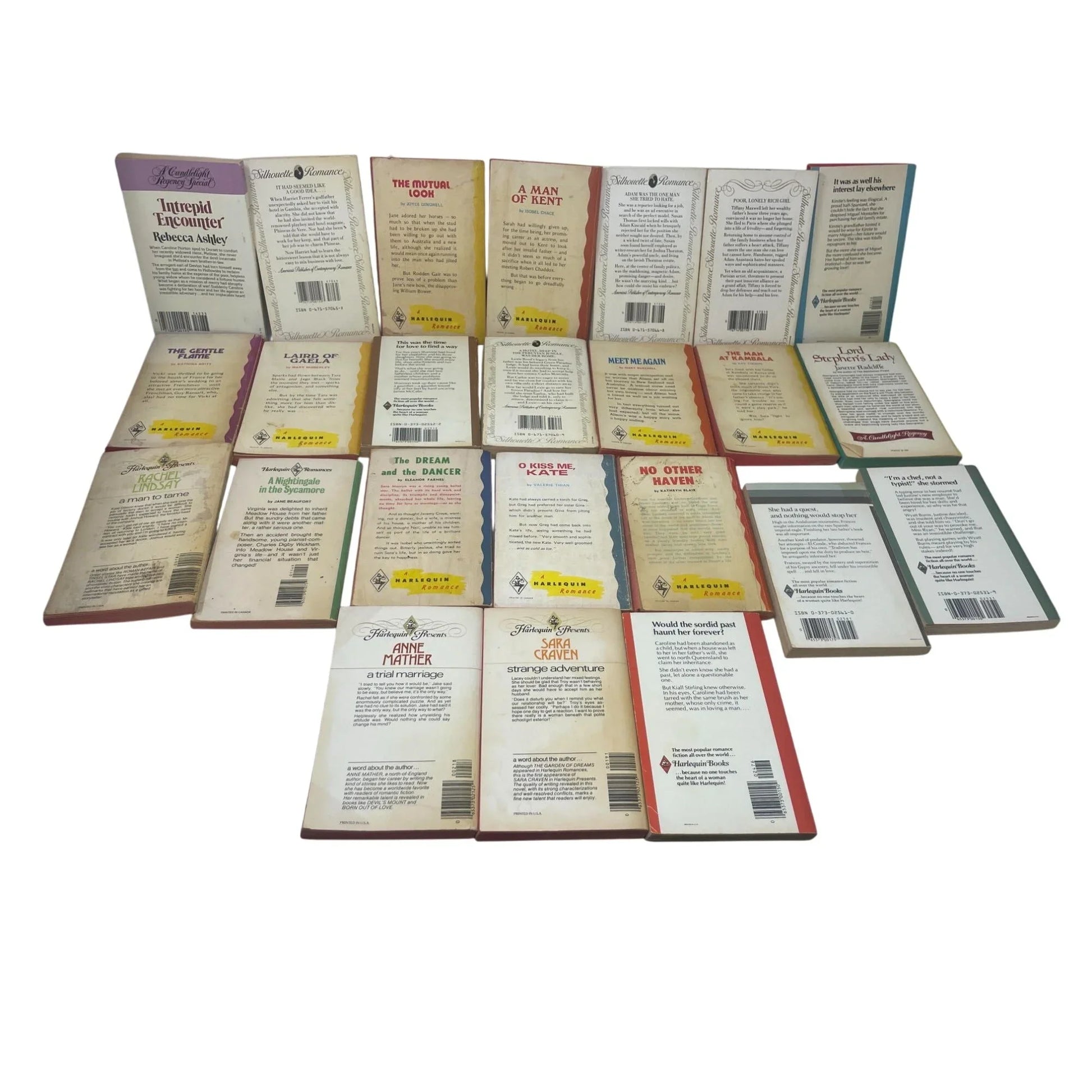 Vintage Romance Novels (24 Titles) - Harlequin and Others - Well Kept Collection! A+ Stuff  A+ Stuff Books