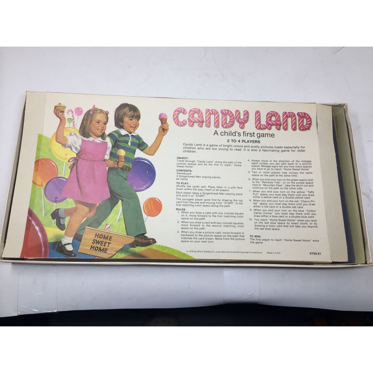 Vintage MILTON BRADLEY Company Candy Land Board Game