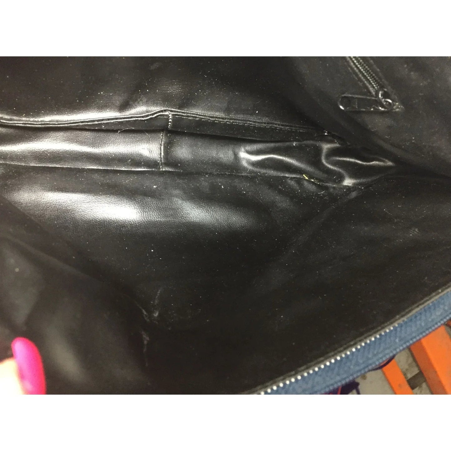 SABRINA Women's Navy Blue Leather Purse with Long adjustable strap - SABRINA HANDBAGS - Bag - A+ Stuff