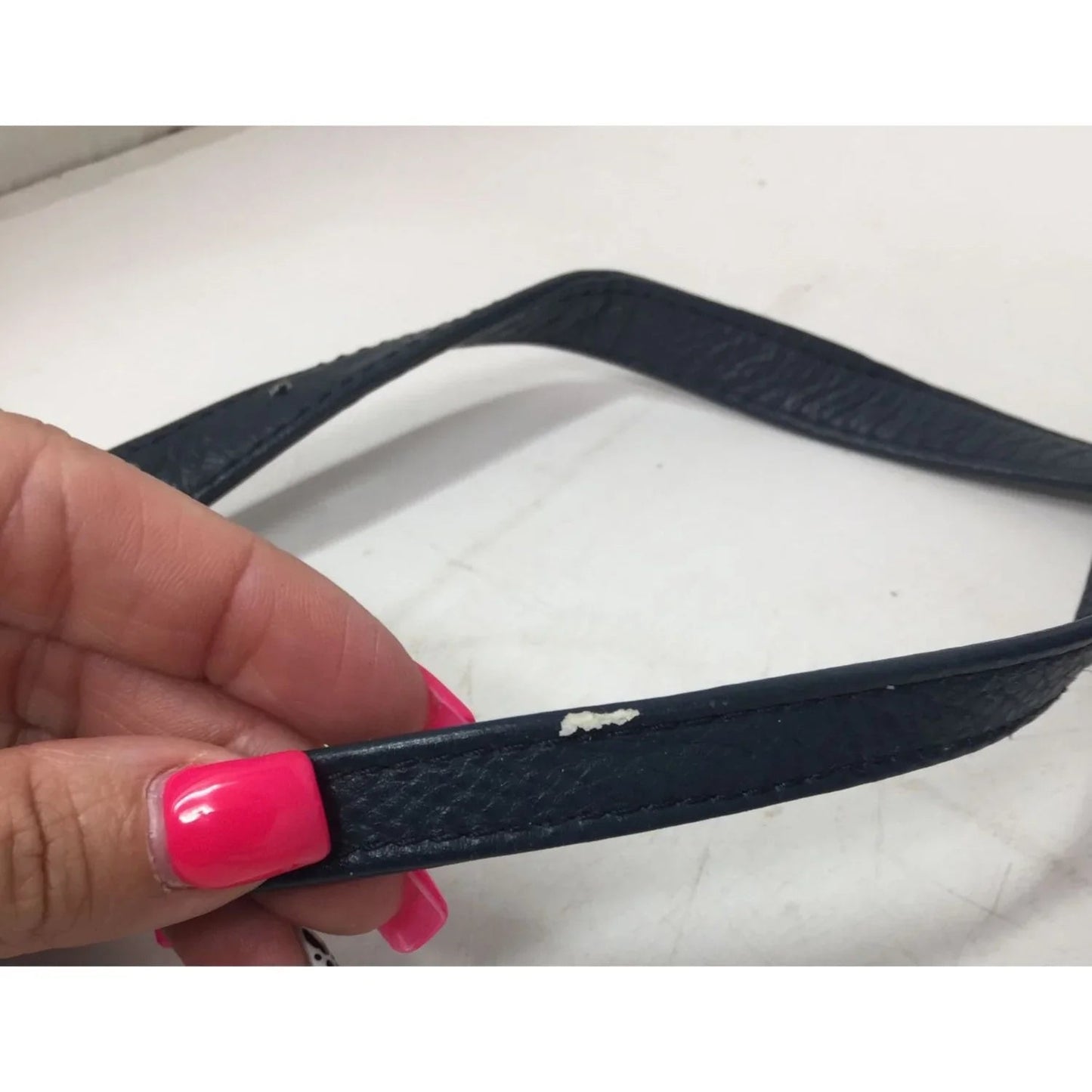 SABRINA Women's Navy Blue Leather Purse with Long adjustable strap - SABRINA HANDBAGS - Bag - A+ Stuff