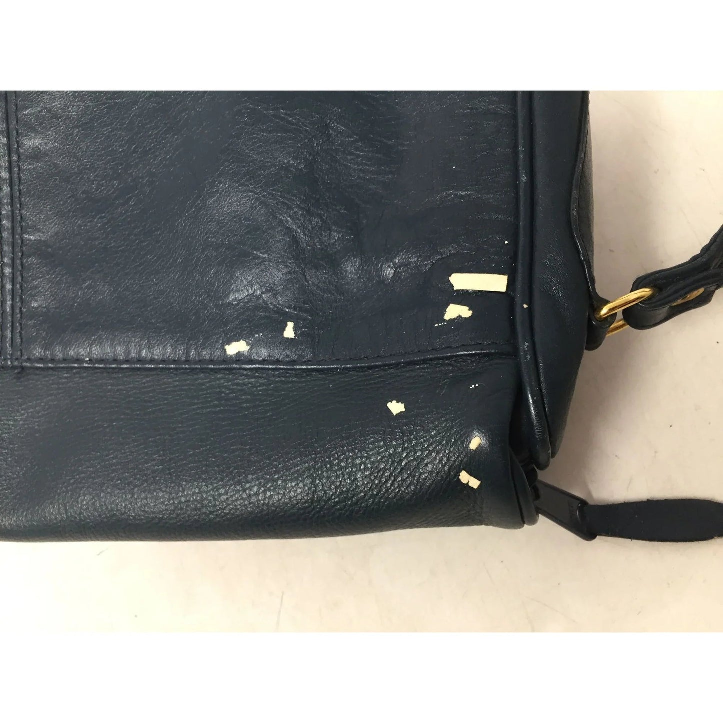 SABRINA Women's Navy Blue Leather Purse with Long adjustable strap - SABRINA HANDBAGS - Bag - A+ Stuff