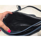 SABRINA Women's Navy Blue Leather Purse with Long adjustable strap - SABRINA HANDBAGS - Bag - A+ Stuff