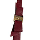 Salvatore Ferragamo Aubergine Leather Vara Bow Bracelet Deep Reddish Brown - Salvatore Ferragamo - Bracelet - A+ Stuff