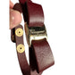 Salvatore Ferragamo Aubergine Leather Vara Bow Bracelet Deep Reddish Brown - Salvatore Ferragamo - Bracelet - A+ Stuff