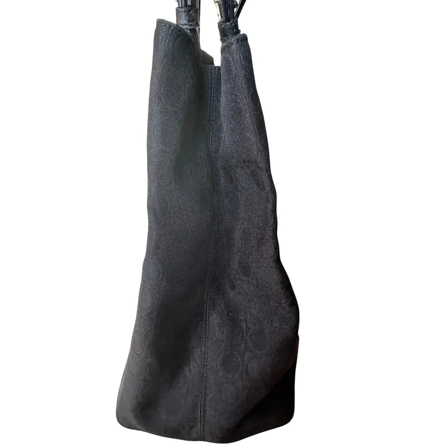 Salvatore Ferragamo Black Gancini Canvas with Leather Handbag Tote Bag - Salvatore Ferragamo - Handbags - A+ Stuff