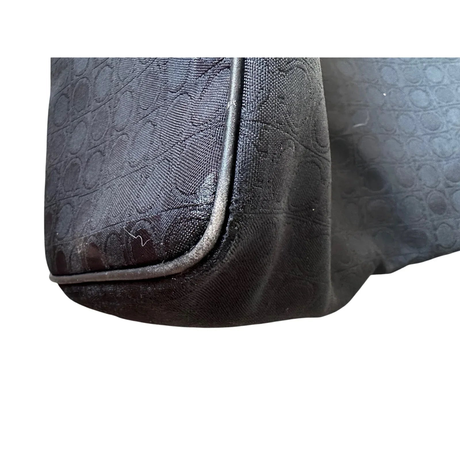 Salvatore Ferragamo Black Gancini Canvas with Leather Handbag Tote Bag - Salvatore Ferragamo - Handbags - A+ Stuff