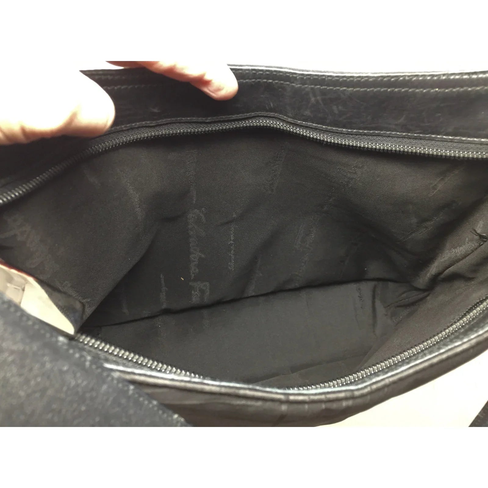 Salvatore Ferragamo Black Nylon Shoulder Bag - Salvatore Ferragamo - Shoulder Bag - A+ Stuff