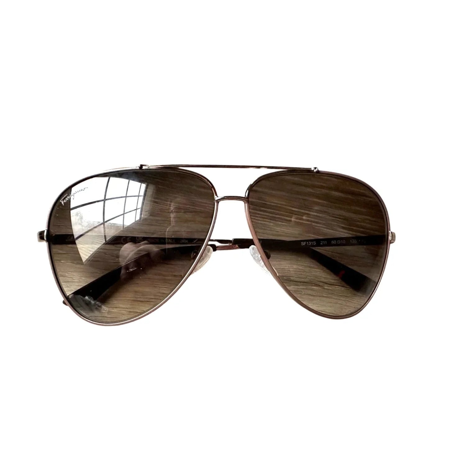 Salvatore Ferragamo Brown Pilot Unisex Sunglasses - Salvatore Ferragamo - sunglasses - A+ Stuff