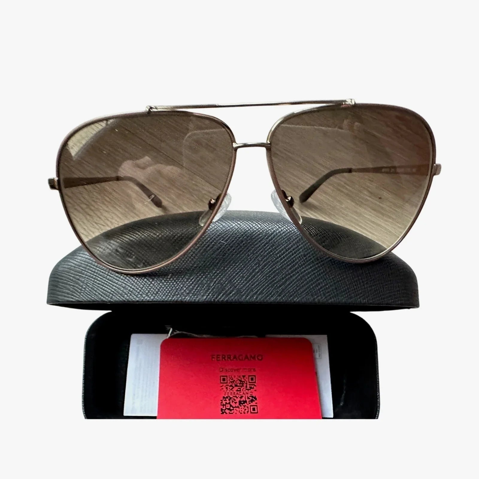 Salvatore Ferragamo Brown Pilot Unisex Sunglasses - Salvatore Ferragamo - sunglasses - A+ Stuff