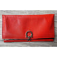 Salvatore Ferragamo Pamplona Pebble Red Leather Long Wallet - Salvatore Ferragamo - Wallet - A+ Stuff